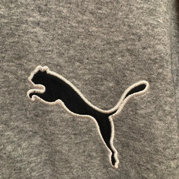 Puma Gray Fleece Lined Track Running Jacket Sz XXL - Picture 3 of 8